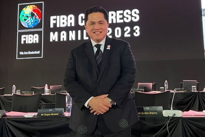 Menteri BUMN, Erick Thohir mendapat kehormatan terpilih sebagai FIBA President's Award 2023. (Instagram.com/@erickthohir) 