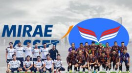 Foto: Pertandingan persahabatan PROPAMI dengan tim futsal Mirae Asset Management. (Doc. Propami)