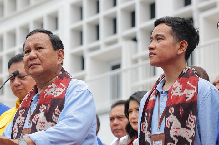 Pasangan Calon Presiden, Prabowo Subianto bersama Calon Wakil Presiden, Gibran Rakabuming. (Facebook.com/@Prabowo Subianto)
