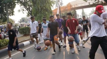 Panaskan IBL All Indonesian 2026, Pecinta Basket Padati CFD Kabupaten Bogor